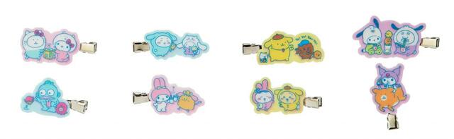 ナガノフレンズ×サンリオキャラクターズ シークレット前髪クリップ（全8種）　　各594円