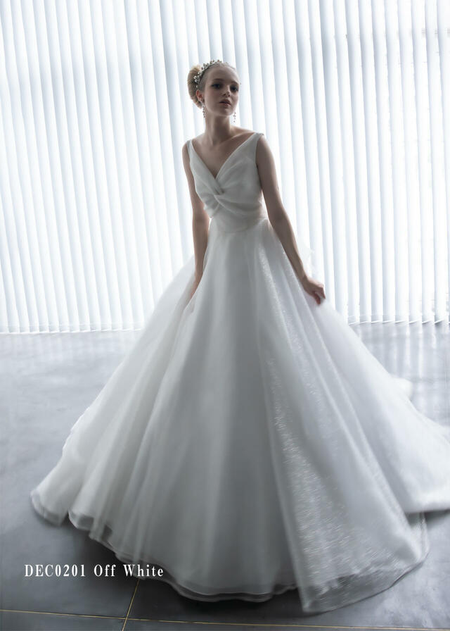 「Clef a decor-クレアデコール」新作ウェディングドレス　DEC0201_Offwhite