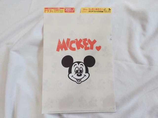 セブンイレブン限定で、ミッキーのクリアファイルがついてくる♪