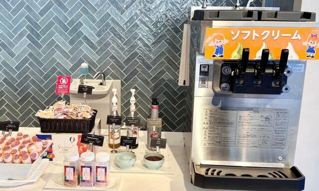 【レストラン グランサンク】ソフトクリームやゼリー、乳酸菌飲料も