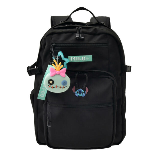 【MILKFED.】スティッチ＆スクランプ リュックサック・バックパック 23L チャーム・ポーチ・カラビナ付き 14,500円