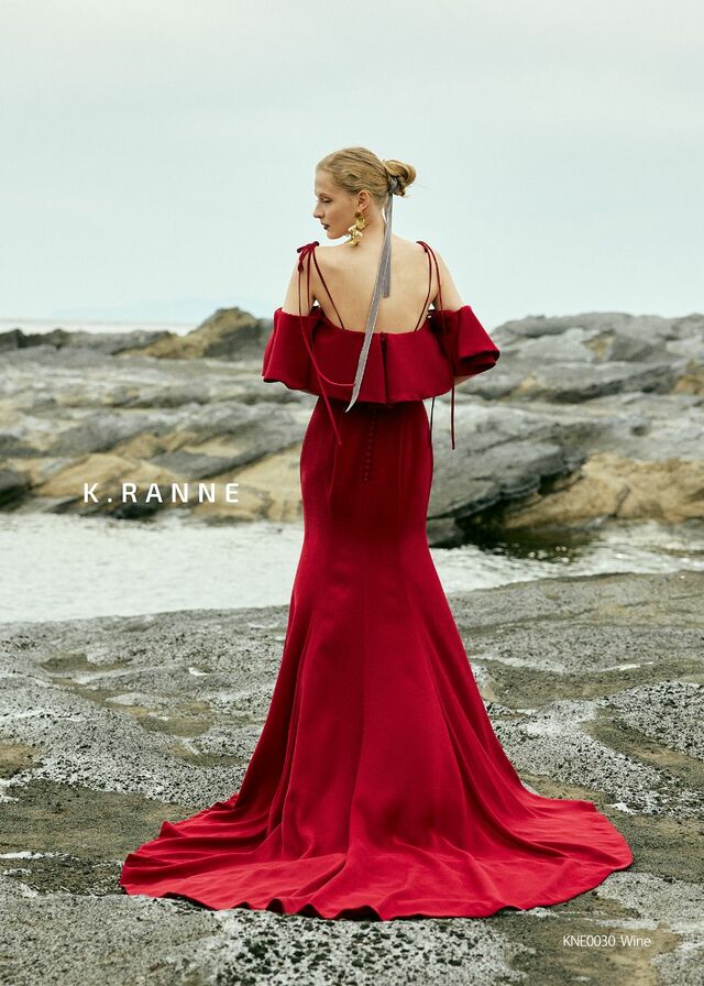 「K.RANNE-クランネ-」新作ウェディングドレス KNE0030_Wine