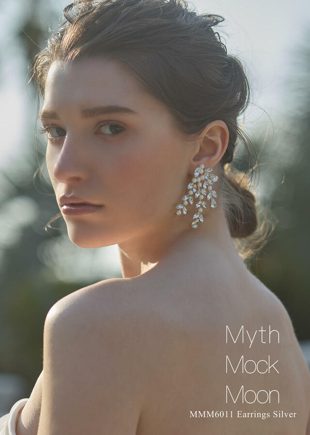 【クラウディア】Myth Mock Moon(ミスモックムーン)新作ウェディングドレス｜MMM6011_EarringsSilver