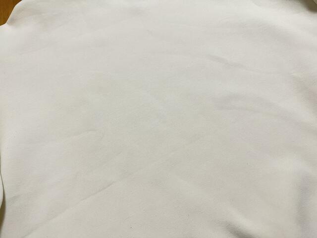 【無印良品 二重編みスウェットシャツ】洗濯後にアイロンをしてみましたが少しシワが残りました