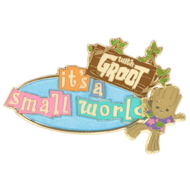 ピンバッジ 1,400円｜東京ディズニーランド「イッツ・ア・スモールワールドwithグルート」スペシャルグッズ