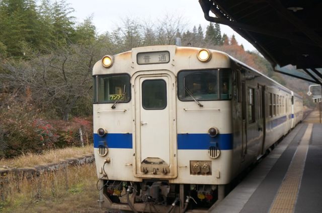 ちょうど電車が到着
