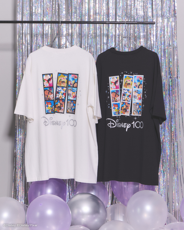 Disney100 /キラキラＴシャツ｜￥3,490｜Green Parks Disney100 Collection