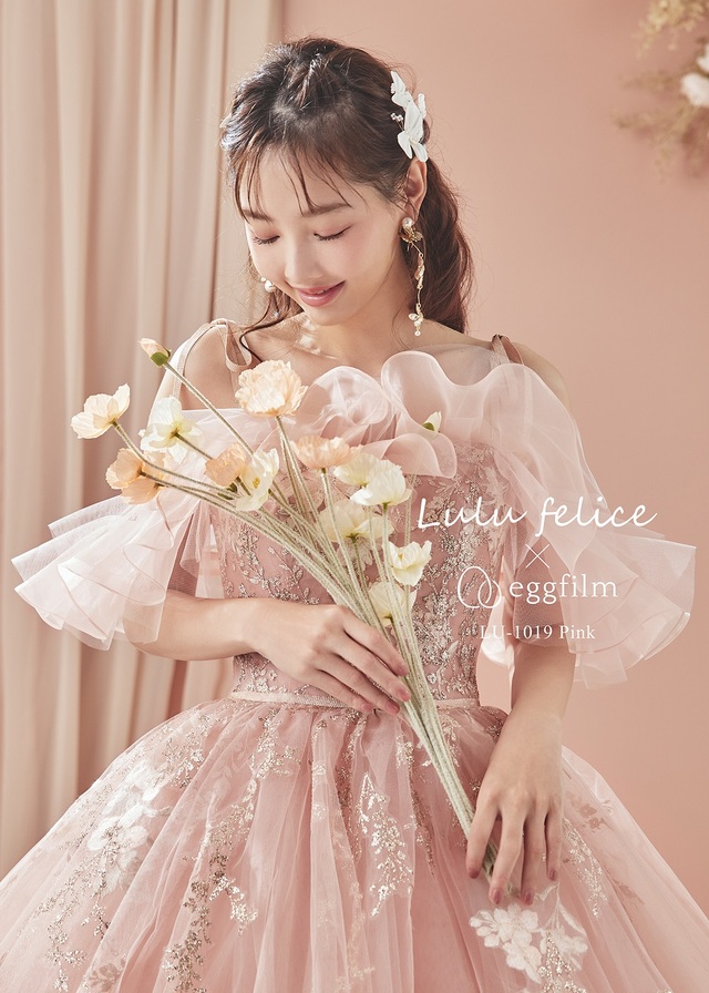 クラウディア「Lulu felice（ルル・フェリーチェ）」新作ウェディングドレス　LU-1019_Pink