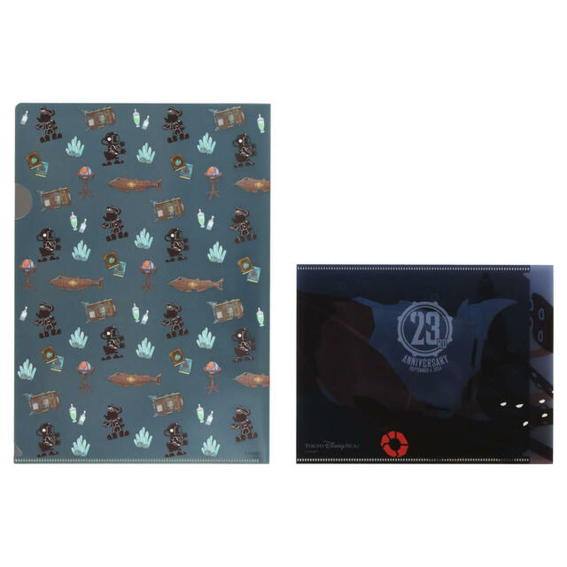 クリアホルダーセット 750円|東京ディズニーシー開園23周年をお祝いするグッズ|販売店舗:東京ディズニーシー「ノーチラスギフト」|発売日:2024年9月4日(水)