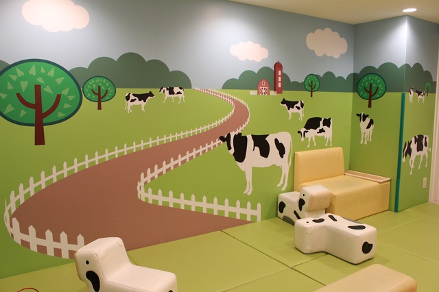 ミルクハウスには、乳園児エリアもあります