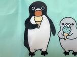 2人ともアイスを食べている姿が描かれており、なんともキュート!