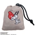 『SNOOPY CHEER ECOBAG BOOK GRAY』とってもコンパクトなのでいつもの通勤・通学用のバッグに入れおいても◎