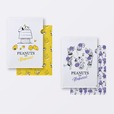 【PEANUTS with Hokusai】クリアファイル(全2種) 各605円/使いやすいA4サイズのクリアファイル