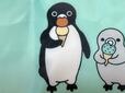 2人ともアイスを食べている姿が描かれており、なんともキュート！