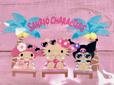 ハローキティ、マイメロディ、クロミが登場するデザイン