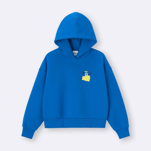 【GU×パペットスンスン】GIRLSヘビーウェイトスウェットパーカJR パペットスンスン（税込2,290円）