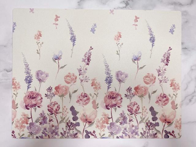 【NITORI】PVCランチョンマット（花柄 o-i）／税込399円