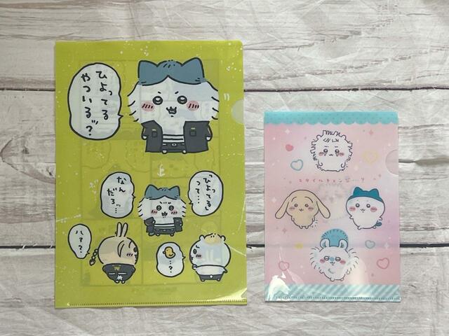 私物のA4サイズのクリアファイルと並べてみました。サイズ感のご参考にどうぞ♪