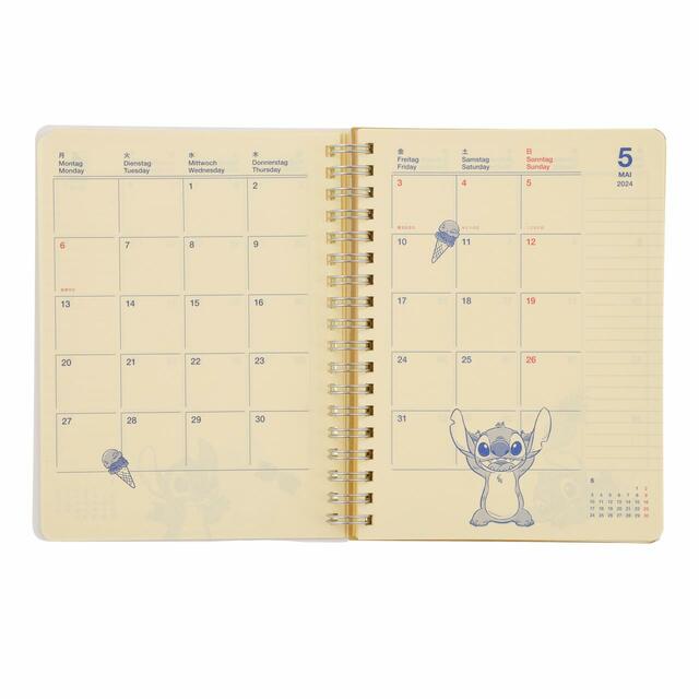 【デルフォニックス】スティッチ＆スクランプ Rollbahn 手帳・スケジュール帳(L) Calendar＆Organizer 2024 1,980円