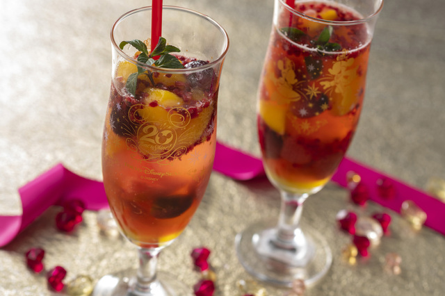 東京ディズニーシー20周年「タイム・トゥ・シャイン！」スーベニアグラス   リストランテ･ディ･カナレット（ミックスフルーツソーダ＆ティーゼリー）