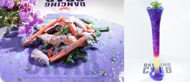 「Wish in the コンボバッグ」 (写真左)¥5,000 ※1日10食限定 「塔の上のバイオレットレモネード」 (写真右)¥880 ※1日10食限定