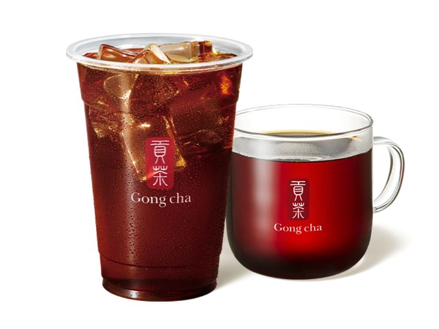 【ゴンチャ新商品】「アップルピーチティー」ICED：S 290円 M 340円 L 430円 HOT：S 290円 M 340円／ひと口ごとに広がるりんごと桃の甘くジューシーな香り！