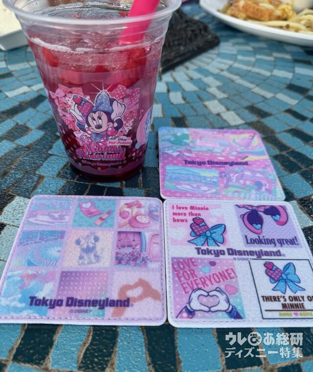 スパークリングゼリードリンク（フラワーシロップ＆ストロベリー）スーベニアコースター付き　コースターは1枚つきます