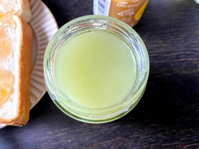 【カルディ シャインマスカットバター】開けた瞬間にシャインマスカットのかおりがします