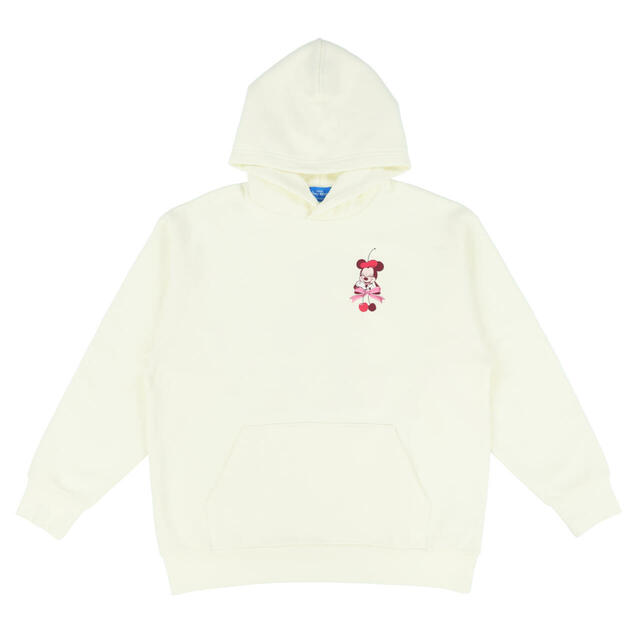 パーカー 5,000円|東京ディズニーリゾート ミニー&さくらんぼグッズ|販売店舗:東京ディズニーランド「グランドエンポーリアム」、東京ディズニーシー「エンポーリオ」|発売日:2026年2月5日(木)