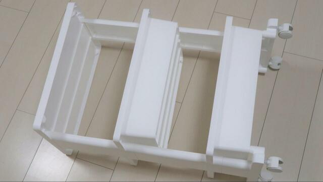 【ニトリ テーブルワゴン3段】1段目がテーブルで下の2段はバスケット