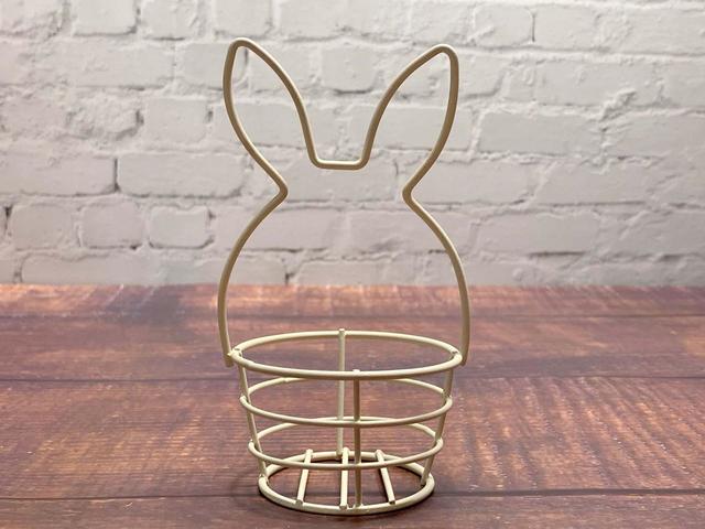 【ナチュラルキッチン】アイアンバスケット　ラビットイヤーS／税込み110円