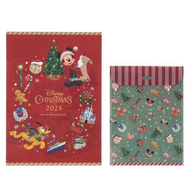 クリアホルダーセット 900円｜東京ディズニーリゾート「ディズニー・クリスマス」スペシャルグッズ｜販売店舗：東京ディズニーランド「ディズニー＆カンパニー」、東京ディズニーシー「エンポーリオ」｜発売日：2025年11月10日（月）