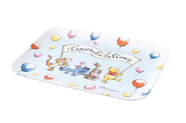 トレイ 1,600円｜縦約23.5×横約31cm｜東京ディズニーリゾートAfternoonTeaプロデュース限定アイテム第3期「くまのプーさん」｜東京ディズニーランド「ホームストア」、東京ディズニーシー「ベッラ・ミンニ・コレクション」
