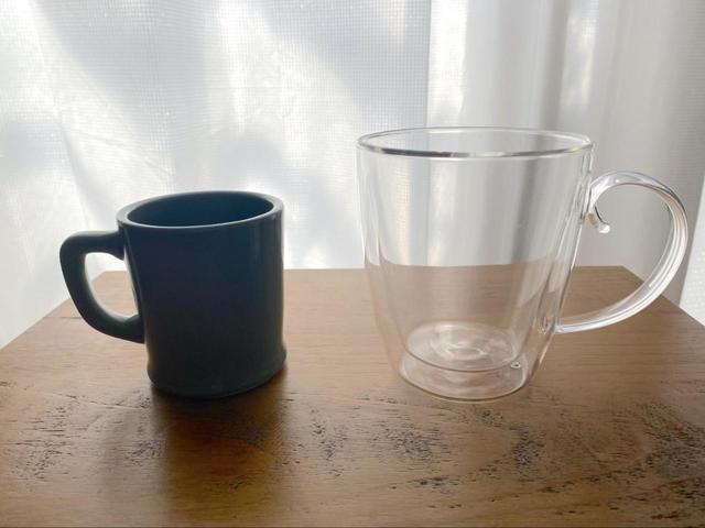 【Standard Products ダブル耐熱ガラスコップ】いつものマグカップよりたっぷり入りそう