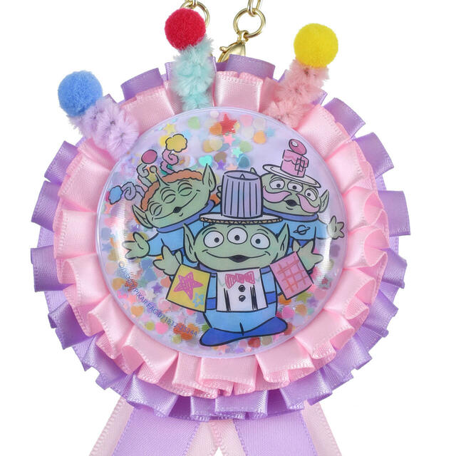 リトル・グリーン・メン／エイリアン 缶バッジ ロゼット チェーン付き TOYSTORY 30TH 2,000円