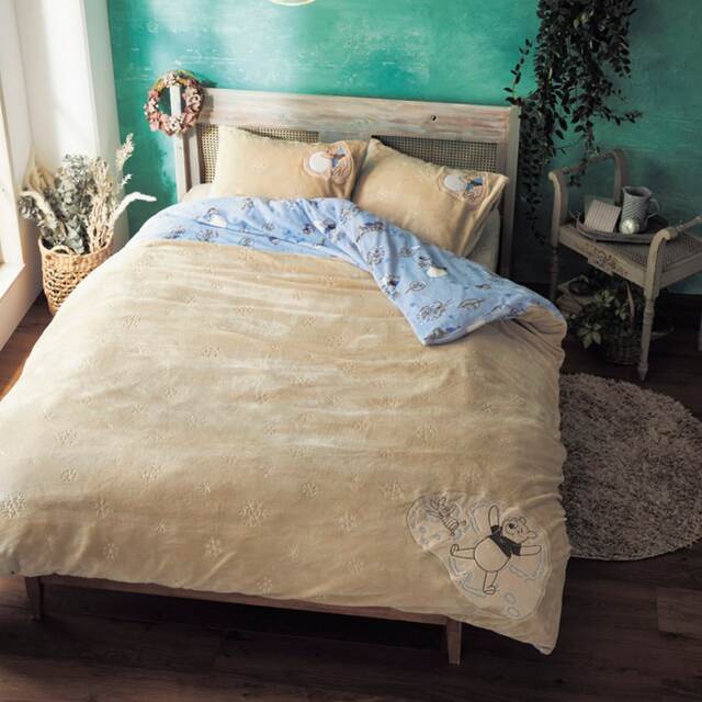 マイクロファイバーの掛け布団カバー「くまのプーさん」｜￥6,990～ 8,990 （税込）