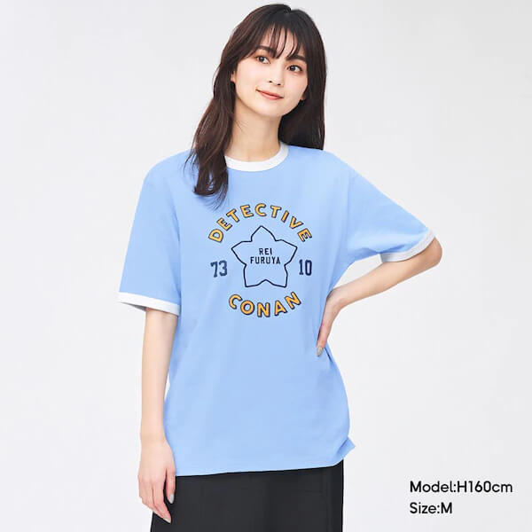【GU】オーバーサイズグラフィックT(5分袖) Detective Conan 4/¥1,690