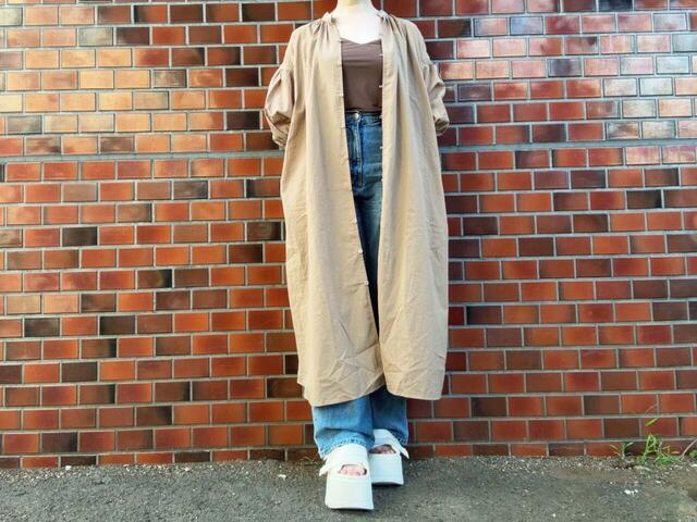 着回し3：インナーとボトムスを着用して羽織として着てもかわいいです！