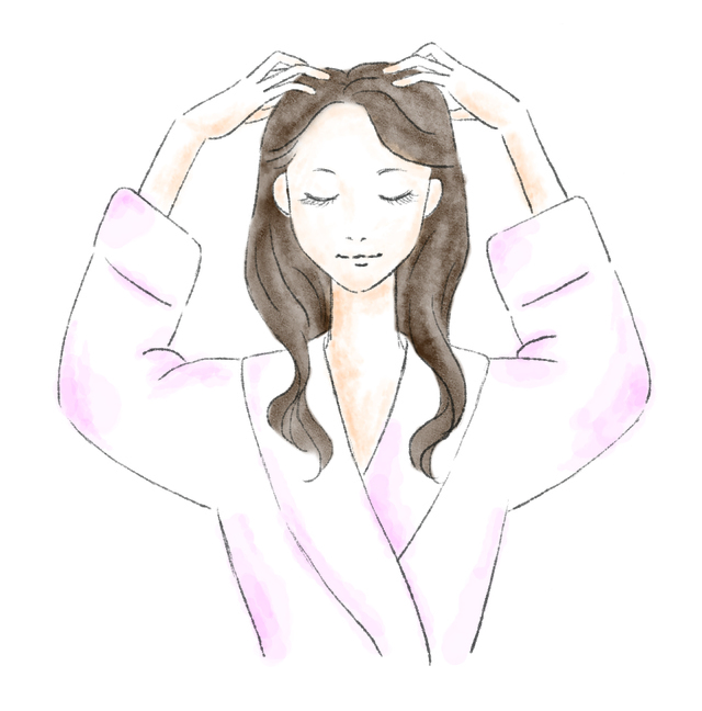 シャンプー前にトリートメント