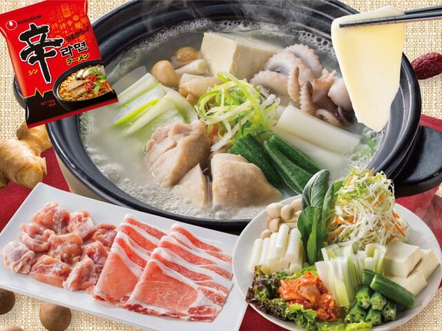 「夏の韓国グルメフェア」＜期間：2025年7月17日～9月中旬＞【しゃぶ葉に「参鶏湯風だし」が新登場！「チュクミ」や「辛ラーメン」など韓国グルメが楽しめる『夏の韓国グルメフェア』開催！】