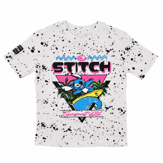 スティッチ キッズ用半袖Tシャツ ホワイト Disney Stitch Day Collection 4,290円