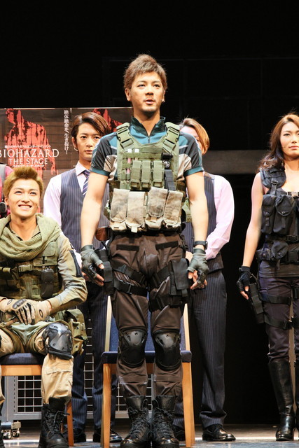 『BIOHAZARD THE STAGE』／会見の様子　中村誠治郎