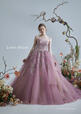 「Lulu felice(ルル・フェリーチェ)」新作ウェディングドレス LU-0159_Grayish pink