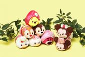 「TSUMTSUM（ツムツム）」ぬいぐるみ 各660円