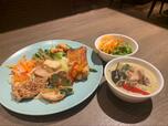 【タイ料理新宿ランブータン タイランチビュッフェ】サラダや温菜、炒め物など色とりどりのタイ料理がいっぱい