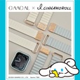 【GAACAL×I.CINNAMOROLL「彫刻入りのマグネット式アップルウォッチバンド」】バンド幅：約22mm、カラー：全2色（アイボリー/ブルー）　3,280円