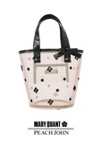 【MARY QUANT×PEACH JOHN】「デイジーシアーミニトート」¥2,700、サイズ:ワンサイズ、カラー:ブラック