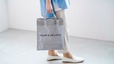 【DEAN & DELUCA|TEMBEA PAPER TOTE WHITE】ミディアムはA4サイズや13インチまでのノートPC、タブレットも入ります♪