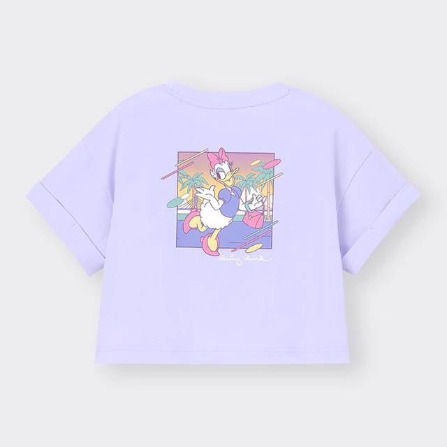 GU ディズニー GIRLSグラフィックT(半袖) ¥990