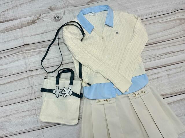 春のミニコーデに合わせてみました♪